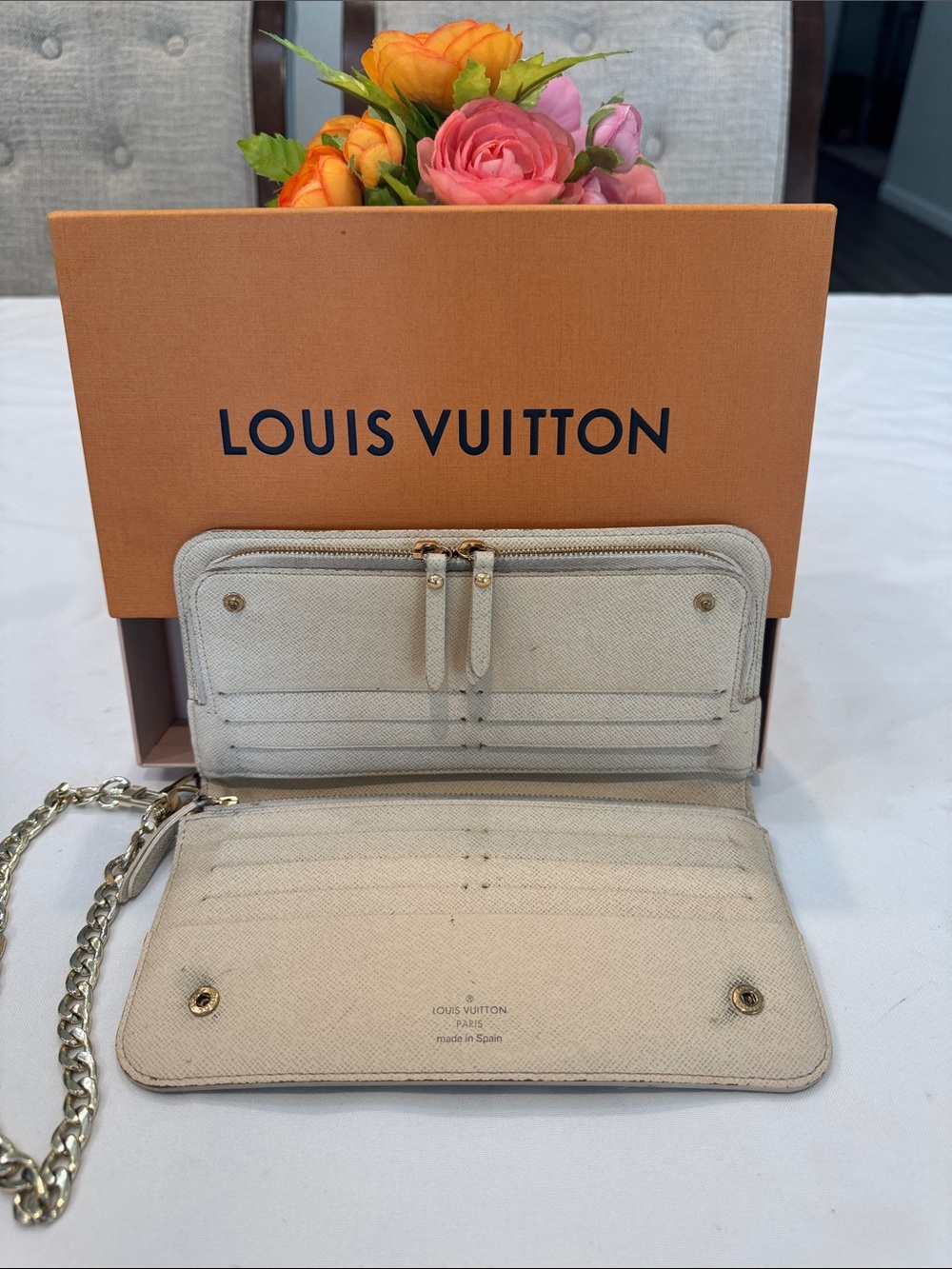 Authentic Louis Vuitton Insolite Azure Wallet with box
